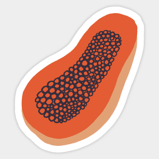 Cute Papaya Pattern Sticker